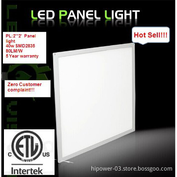 603x603 2\'X2\' 40w 75-80lm/w US ETL approved LED panel China